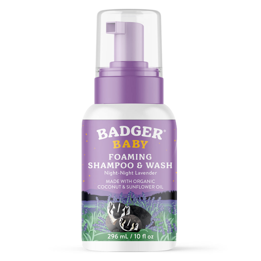 baby night-night foaming shampoo and wash