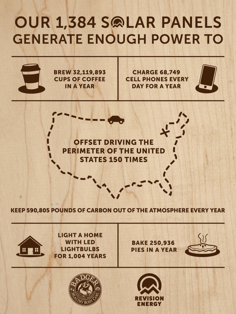 solar power at Badger